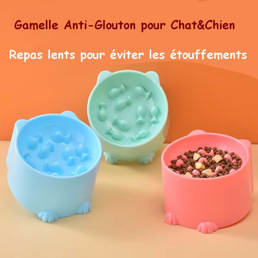 Gamelle anti-glouton pour chat et chien – Slow food